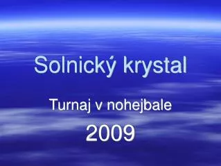 turnaj v nohejbale 2009