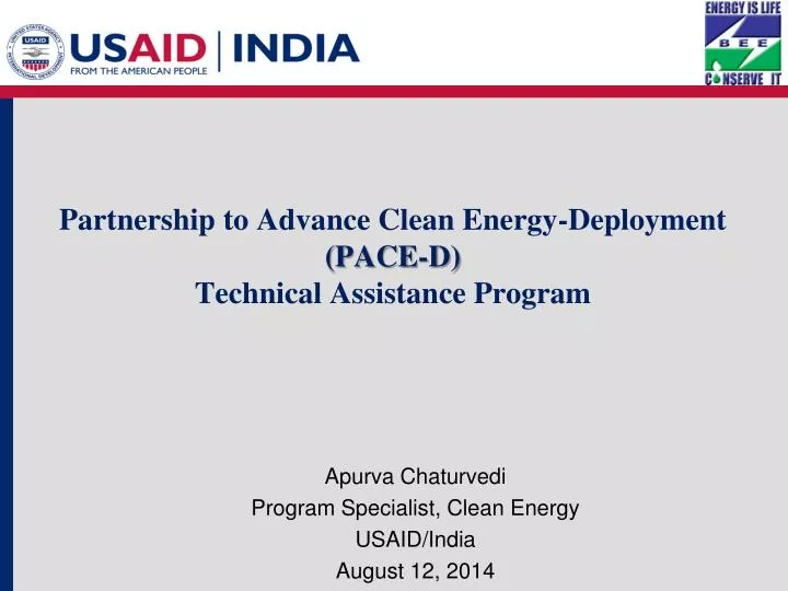 partnership to advance clean energy deployment pace d technical assistance program