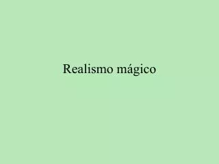 realismo m gico