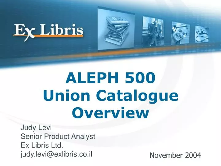 aleph 500 union catalogue overview