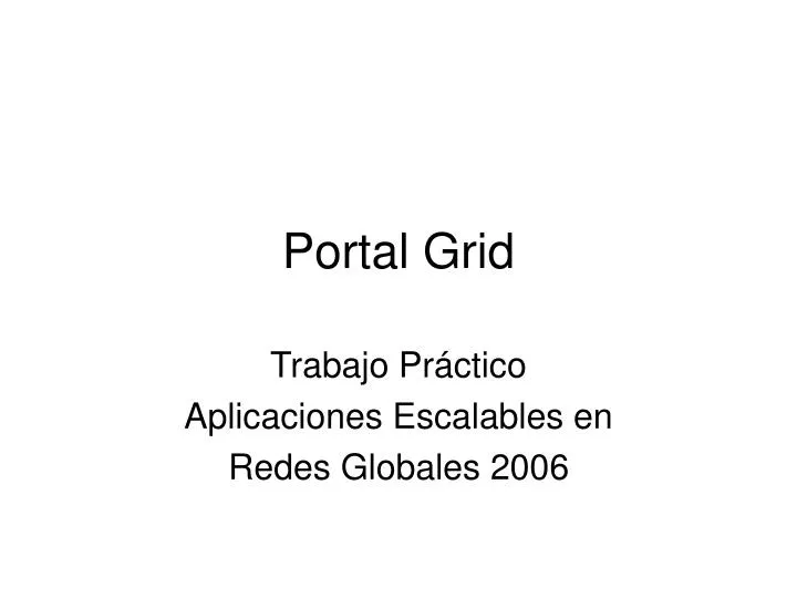 portal grid