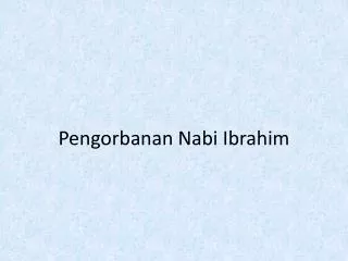 pengorbanan nabi ibrahim