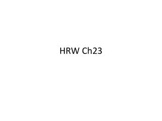HRW Ch23
