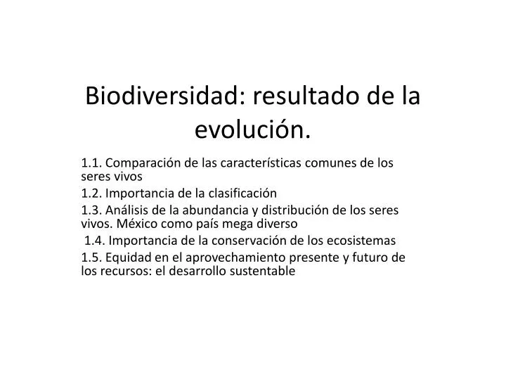 biodiversidad resultado de la evoluci n