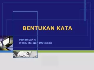 bentukan kata