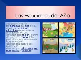 las estaciones del a o