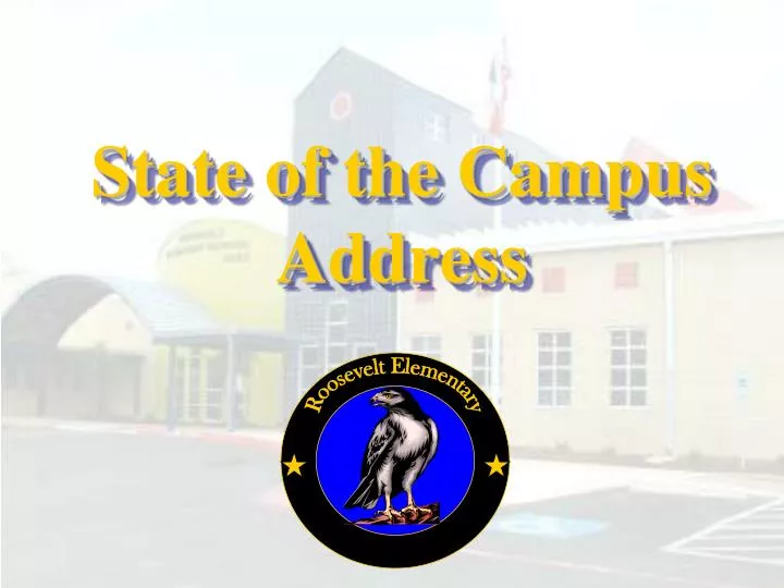state of the campus address