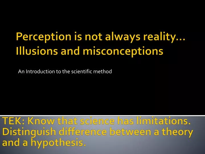 an introduction to the scientific method