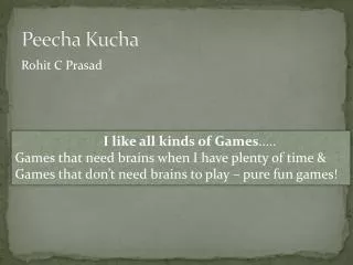Peecha Kucha