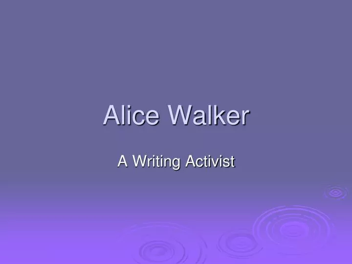 alice walker
