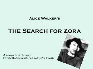 Alice Walker’s The Search for Zora