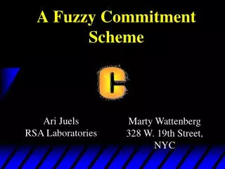 A Fuzzy Commitment Scheme
