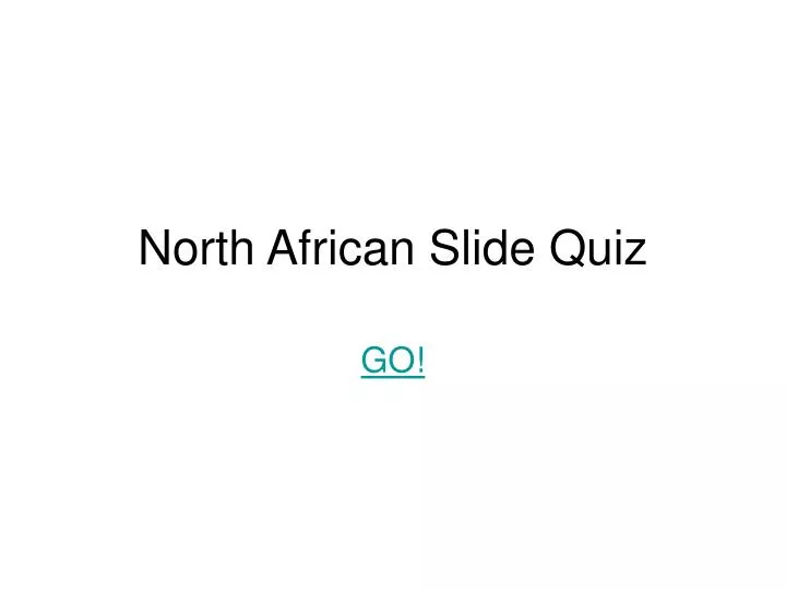 north african slide quiz