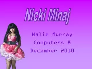 Halie Murray Computers 8 December 2010