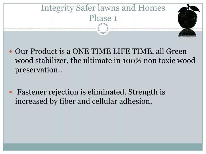 integrity safer lawns and homes phase 1