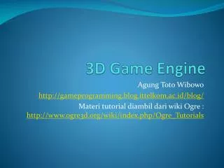 3d game engine