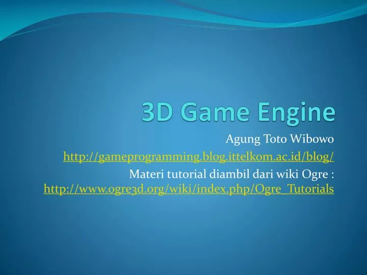 3d game engine