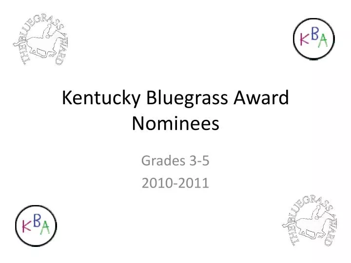 kentucky bluegrass award nominees