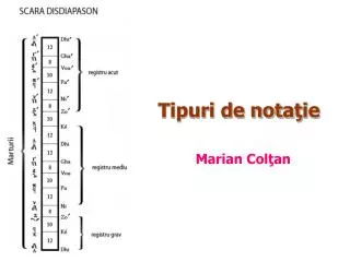 tipuri de nota ie