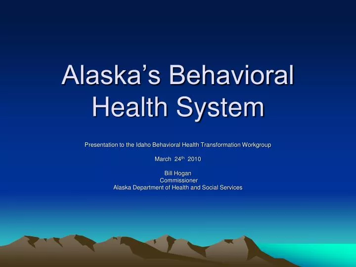 alaska s behavioral health system