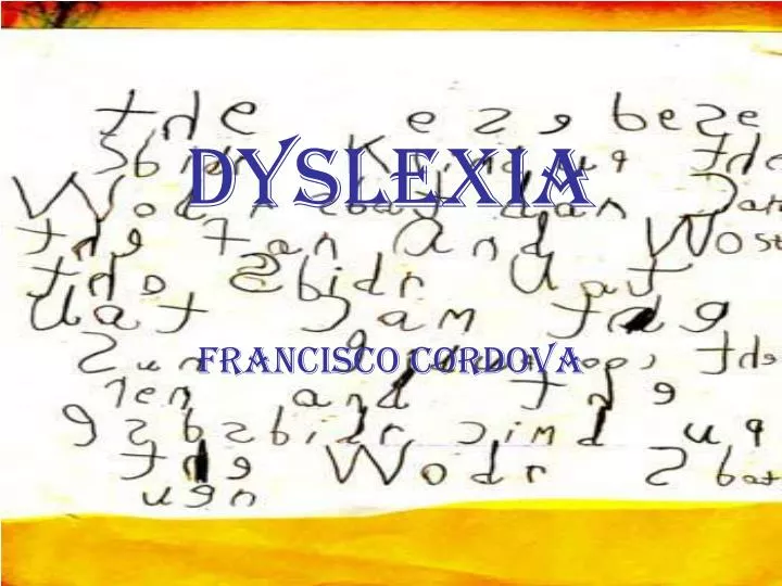 dyslexia