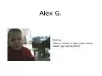 Alex G. - slide 1