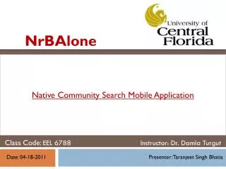 Native Community Search Mobile Application