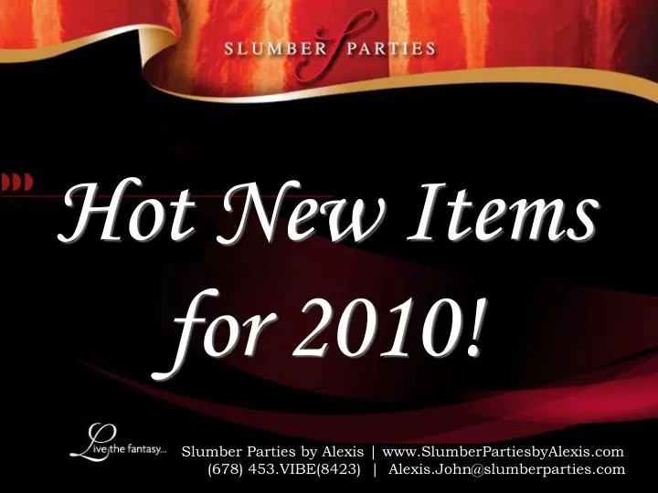 hot new items for 2010