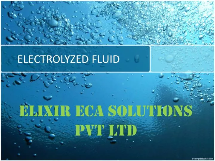 electrolyzed fluid