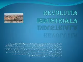 revolutia industriala