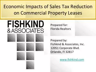 Economic Impacts of Sales Tax Reduction on Commercial Property Leases