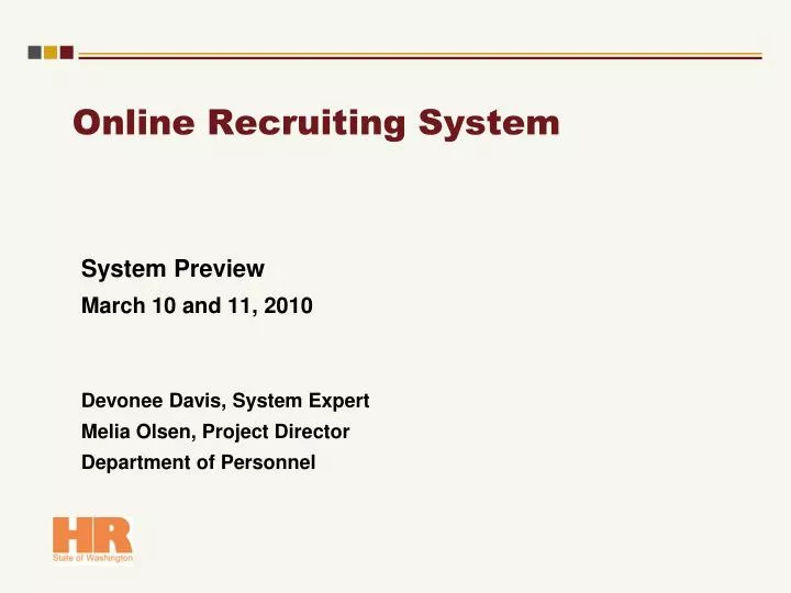 online recruiting system