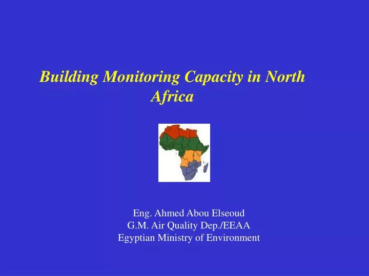 building monitoring capacity in north africa