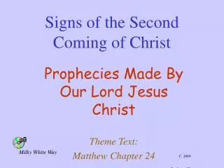 Signs of the Second Coming of Christ