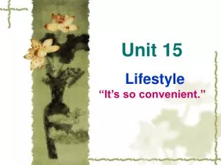Unit 15