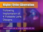 Higher Order Aberration - slide 1