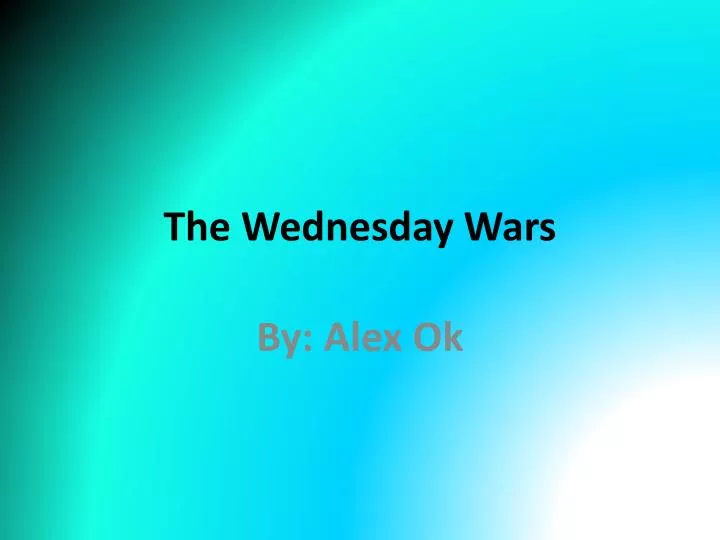 the wednesday wars