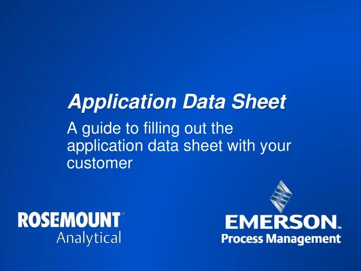 application data sheet