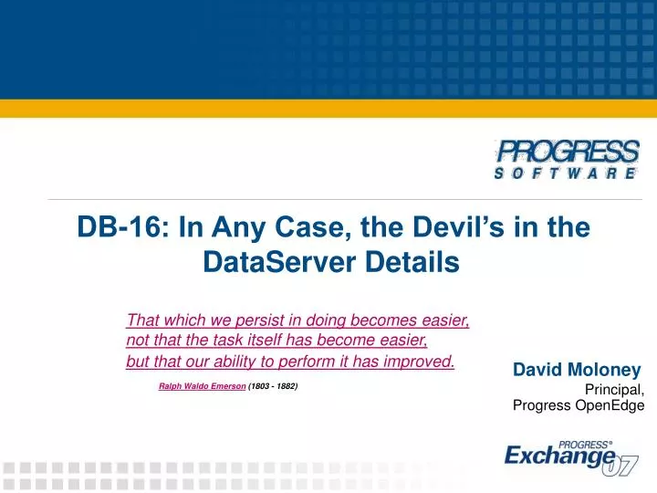 db 16 in any case the devil s in the dataserver details