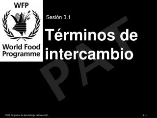 t rminos de intercambio