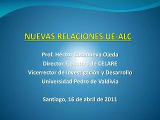 nuevas relaciones ue alc