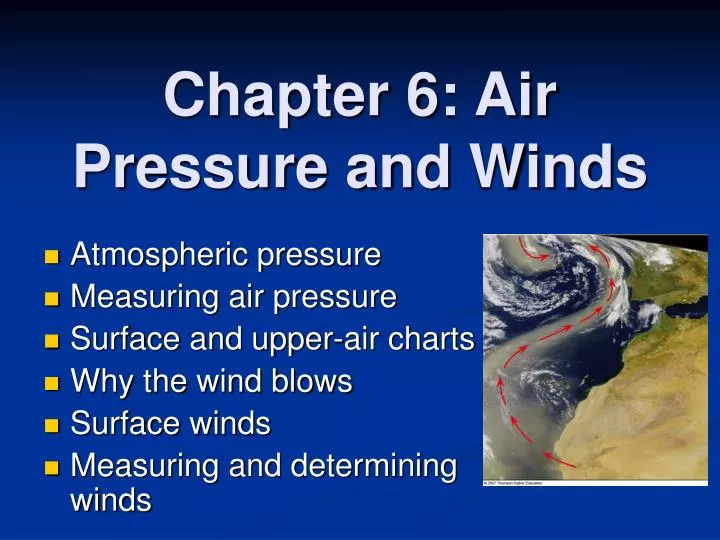 chapter 6 air pressure and winds