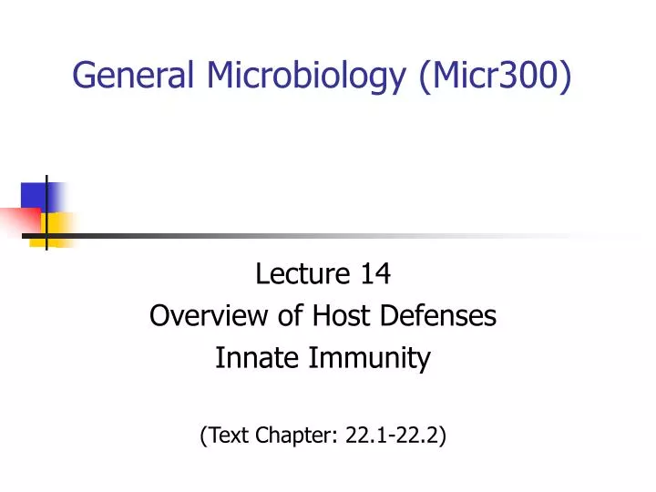 general microbiology micr300