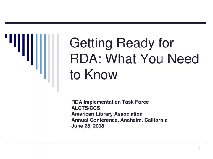 getting ready for rda what you need to know