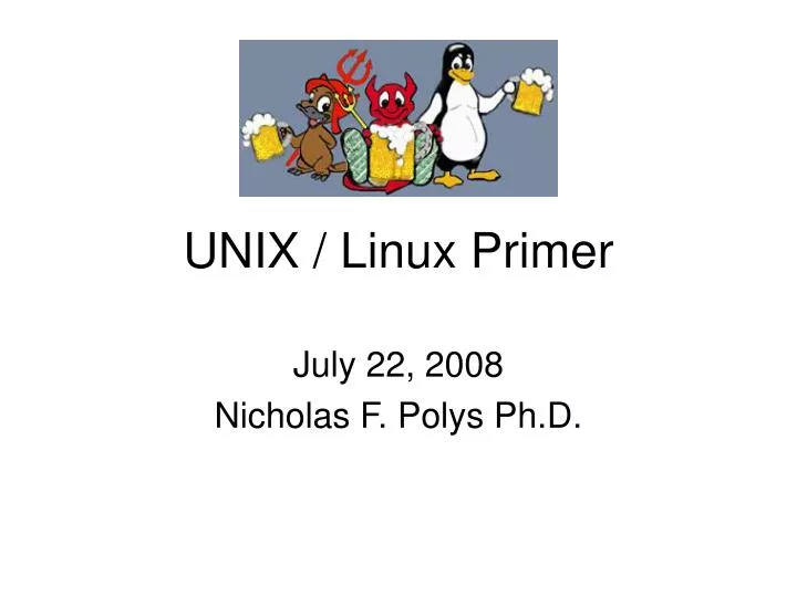unix linux primer