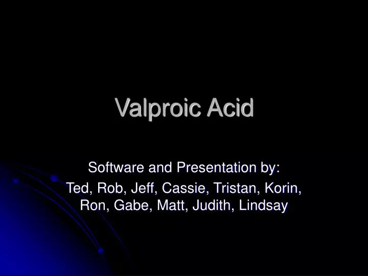 valproic acid