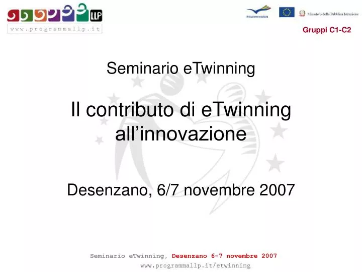 seminario etwinning il contributo di etwinning all innovazione