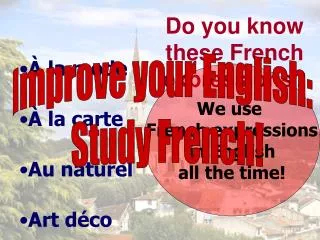 Do you know these French expressions?