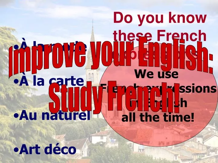 do you know these french expressions