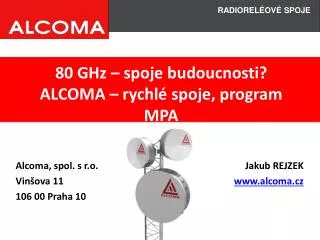 80 ghz spoje budoucnosti alcoma rychl spoje program mpa